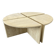 Italian Travertine Coffee or Side Tables, 1970s, Set of 4