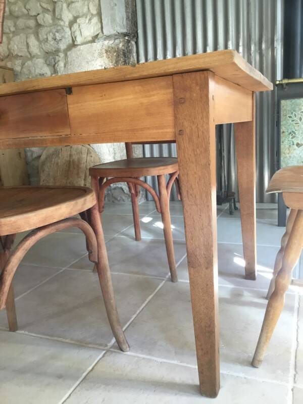 Farm table - 2m40 - 2 drawers