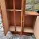 Vintage wooden doll wardrobe Art Deco