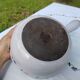 Enamelled cast iron fondue pan