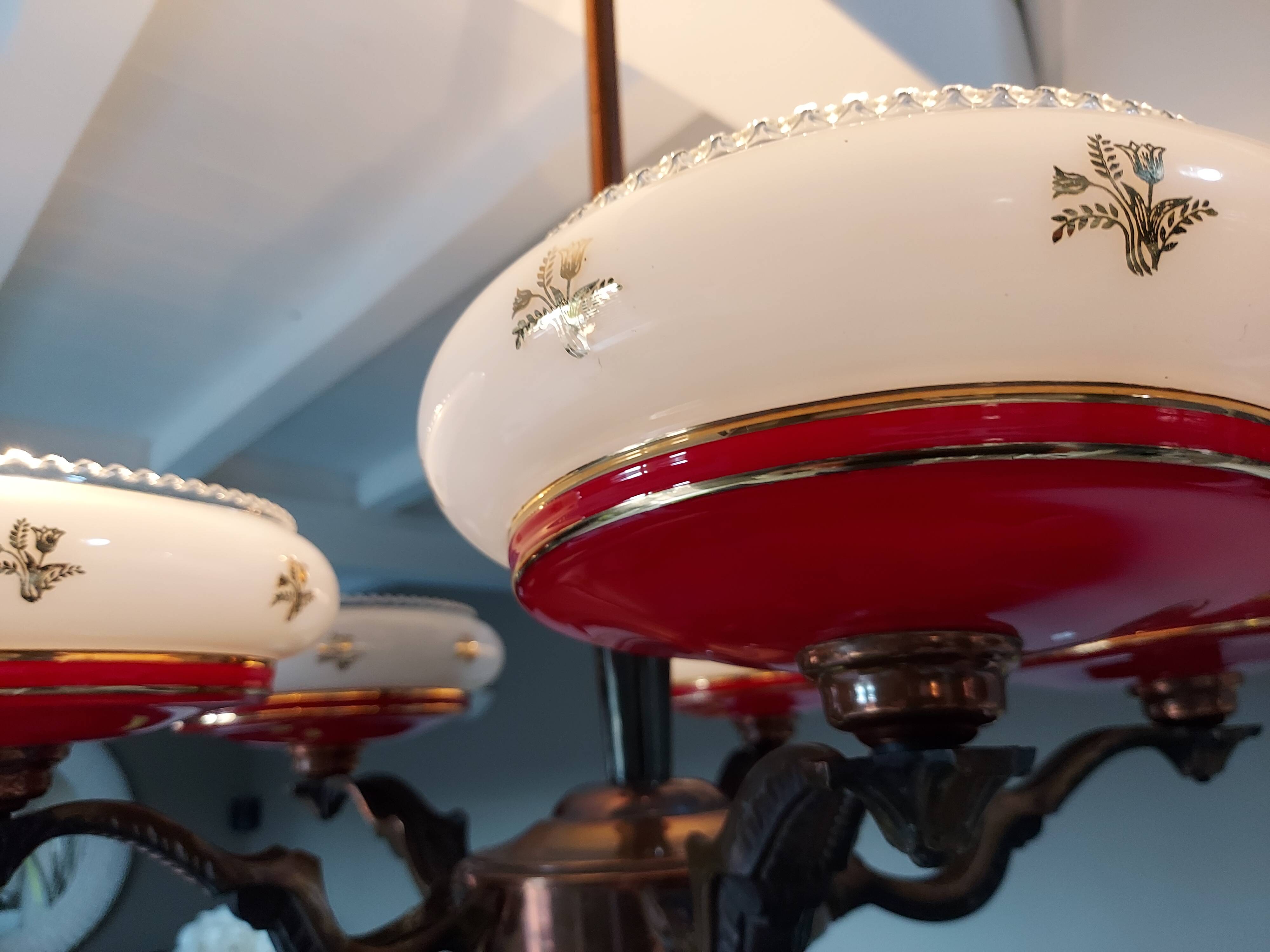 Vintage chandelier Art Deco vintage 1950