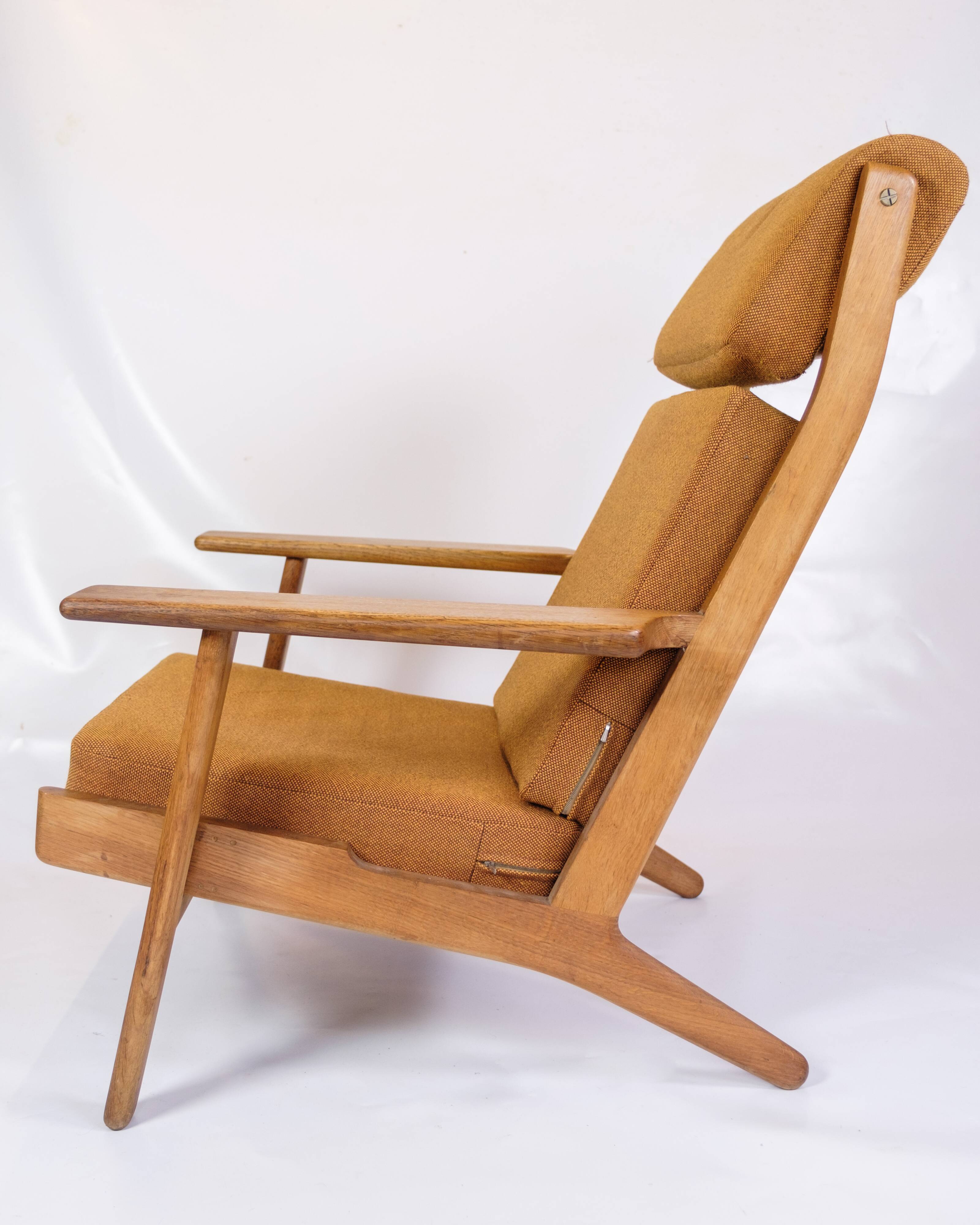 Armchair Model GE290a With High Back Made In Oak By Hans J. Wegner