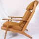Armchair Model GE290a With High Back Made In Oak By Hans J. Wegner