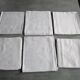 6 large antique damask napkins - mismatched