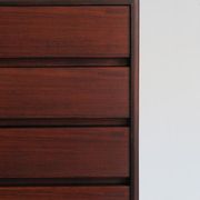 Scandinavian midcentury darkwood chest of drawers 1950s