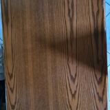 Wooden and rattan desk