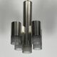 Sciolari geometric chrome and plexiglass 5 lights chandelier. Italy 1970s