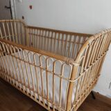 Handmade Saudaura rattan children's bed – Zara Home mattress included.