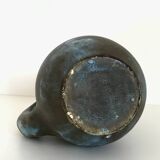 Blue ceramic pitcher Les 2 Potiers (Michelle and Jacques SERRES)