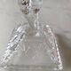 Moulded glass candlestick portieux