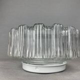 Lampe portugaise à encastrer en verre clair en forme de fleur