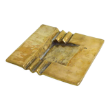 Stylized ashtray gilded bronze