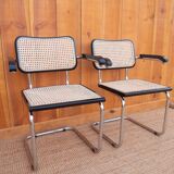 Paire de fauteuils Cesca B64 de Marcel Breuer