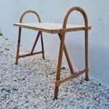 Vintage rattan bedside