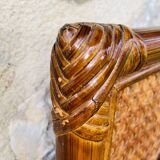 Vintage mirror, bamboo, cane and rattan, circa 1960's