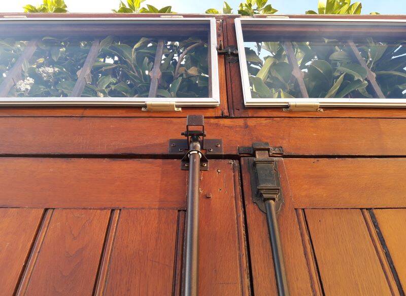 Double entrance door 227x142.2cm oak multi-point lock and frame