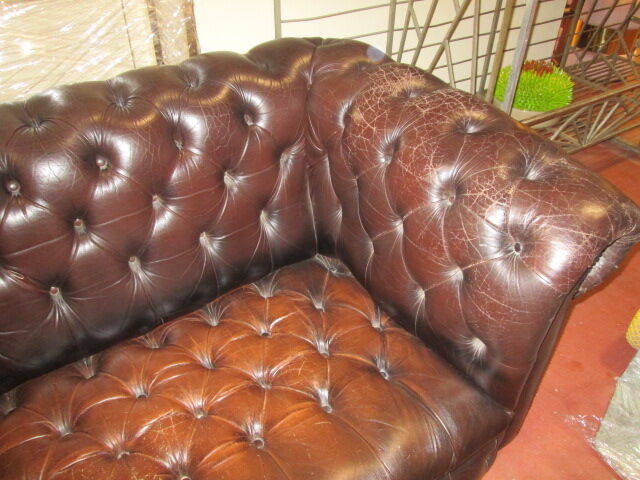 Chesterfield leather sofa