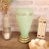 Vase années 50 verre de clichy