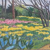 Flower landscape signed 1960