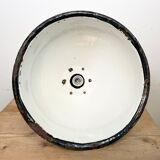 Industrial Soviet Green Enamel Pendant Lamp, 1960s