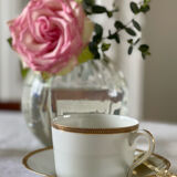 Large cup and saucer Haviland