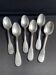 6 dessert spoons in silver metal christofle model vendôme/arcantia before 1983