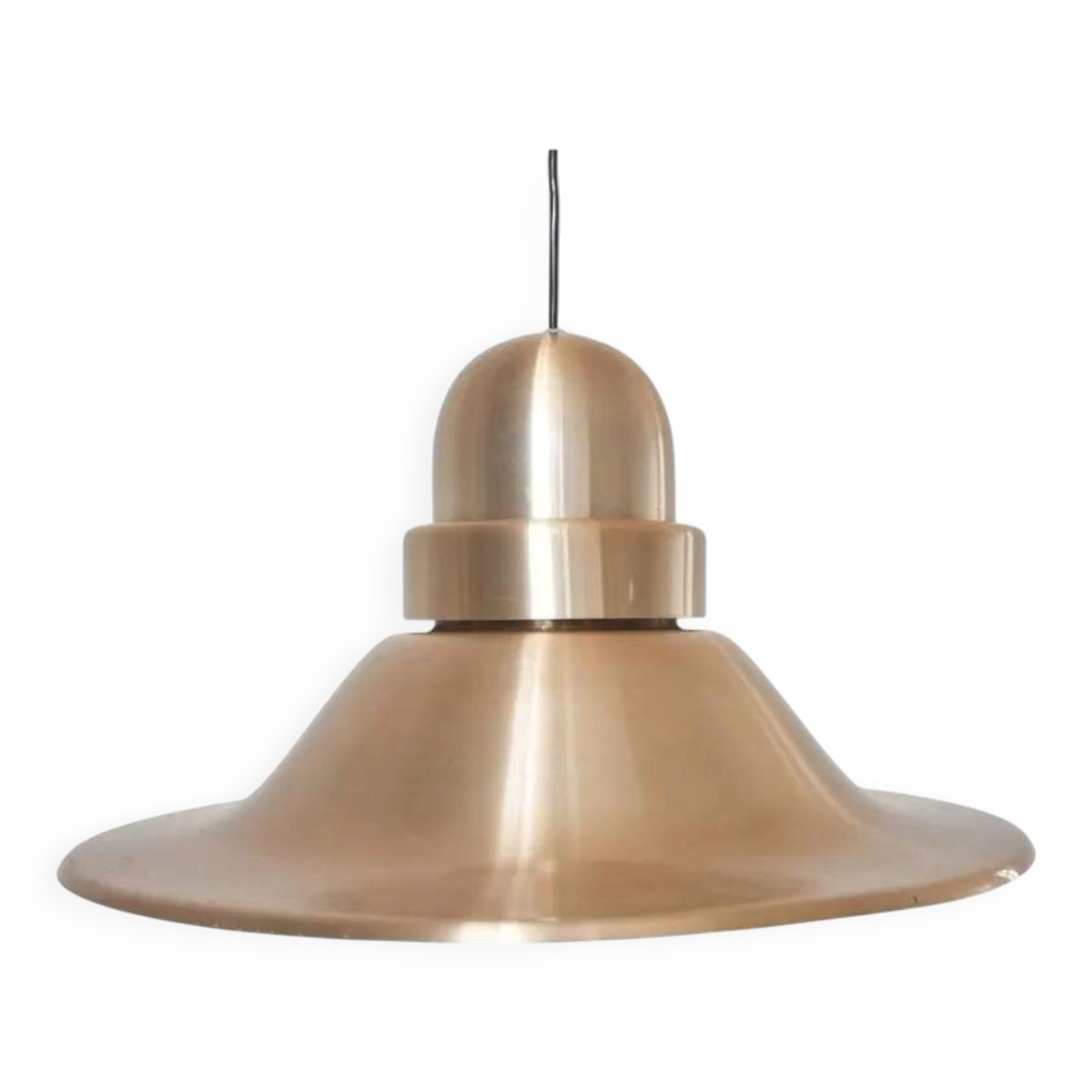 Large Midcentury Copper Pendant, Denmark, 1970s