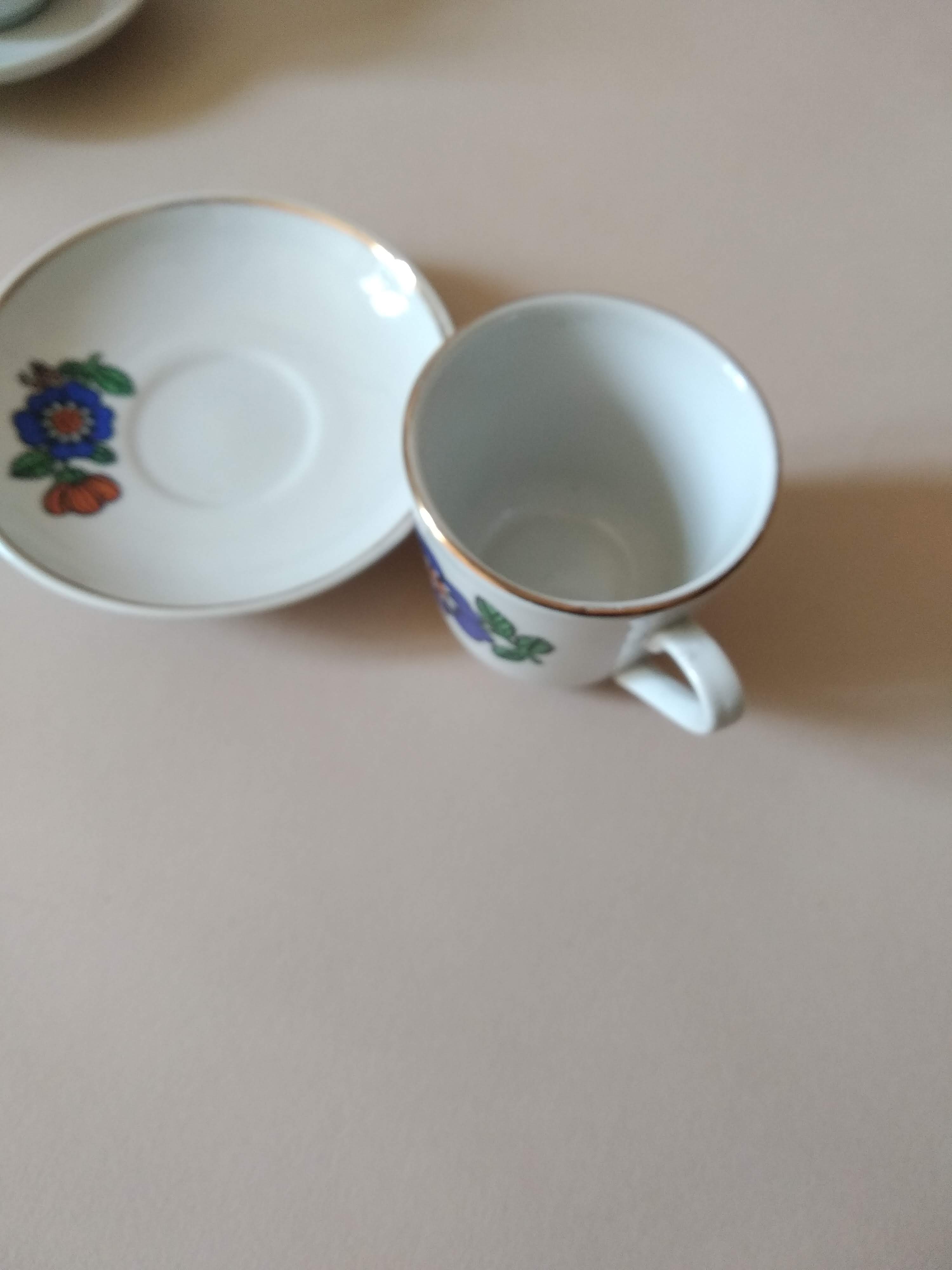 Vintage porcelain coffee set dinette 70s