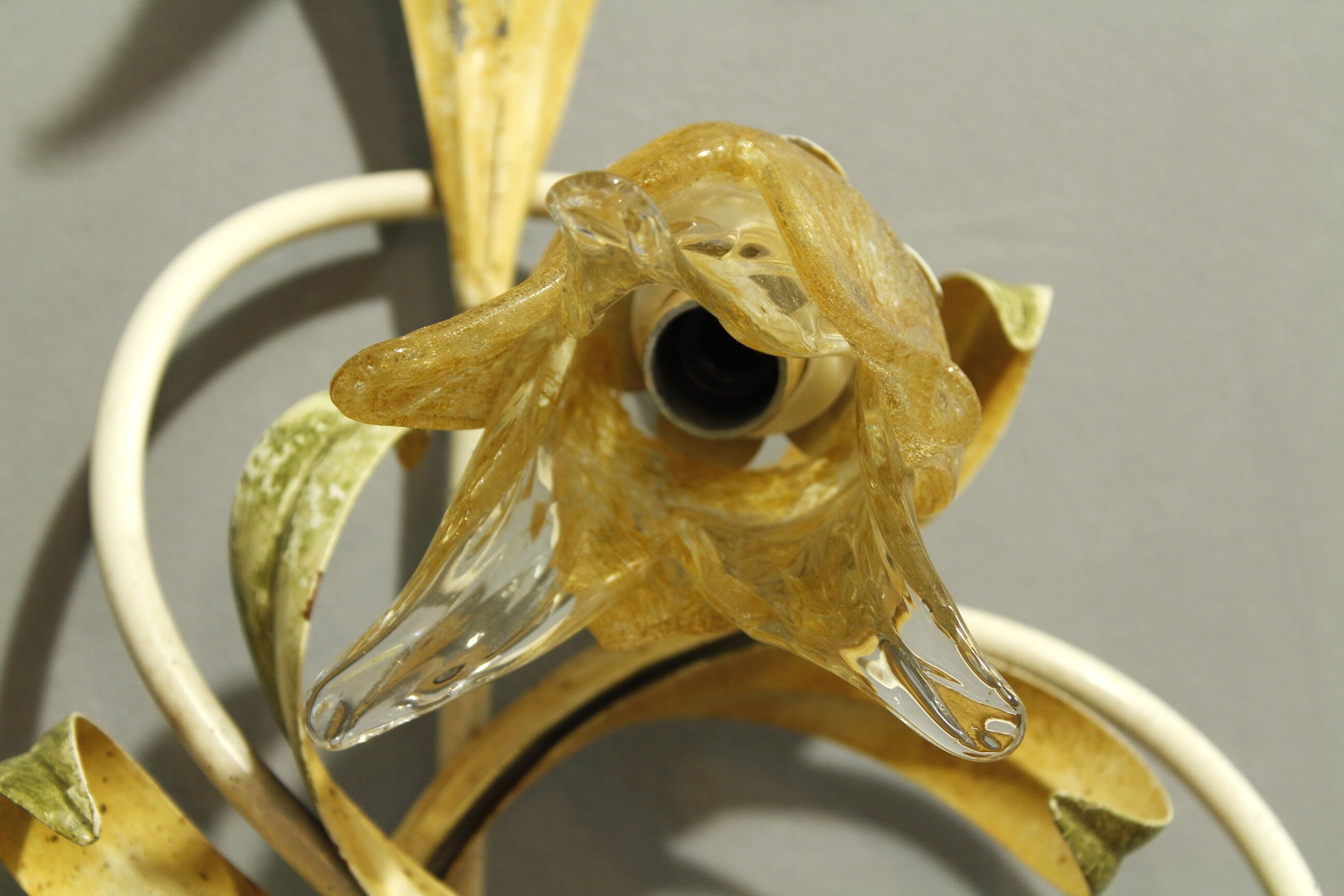 Florenz Wall Lights in Iron and Murano Glass