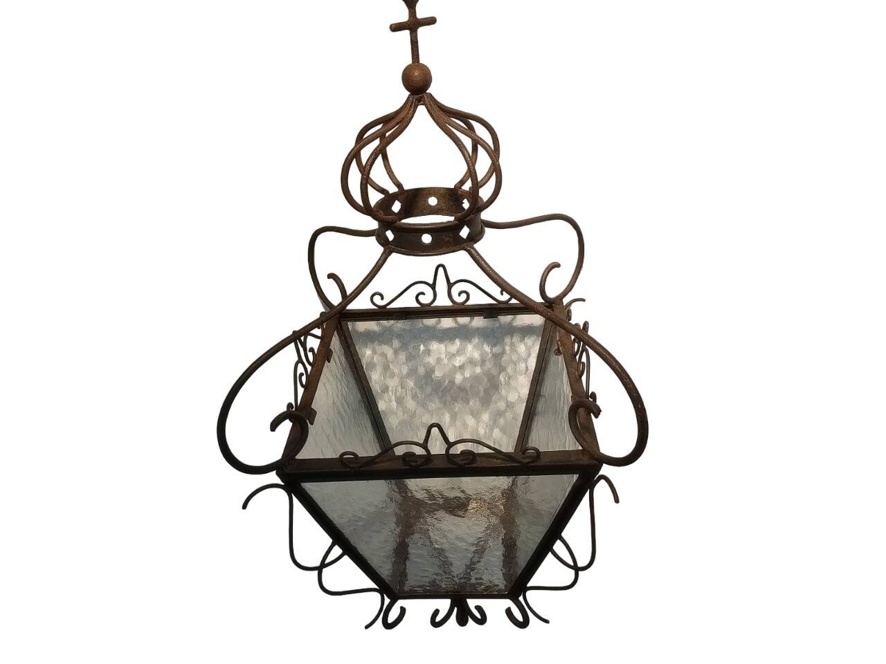 Wrought iron lantern