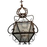 Wrought iron lantern