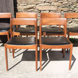 Series of 6 Danish chairs Møbelfabrik