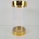 Acrylic Glass and Brass Umbrella Stand, France, 1970s