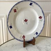Round dish digoin sarreguemines model "mary lou" 40s