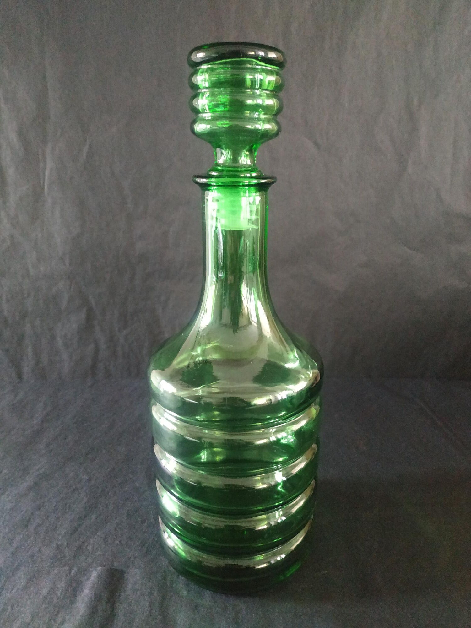 Decanter service + 6 glass glasses