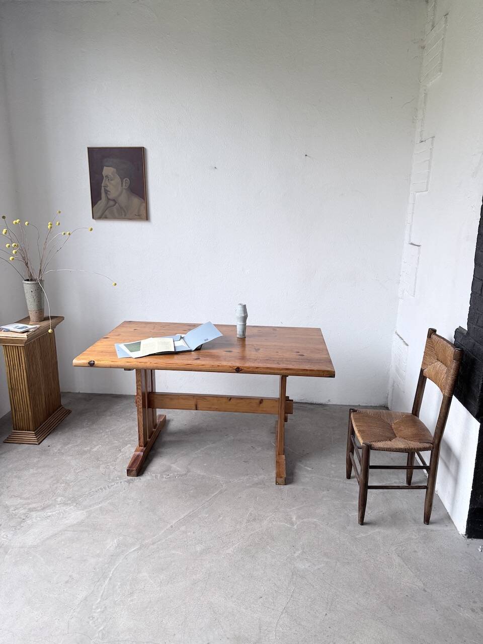 Mountain furniture table made of solid pine