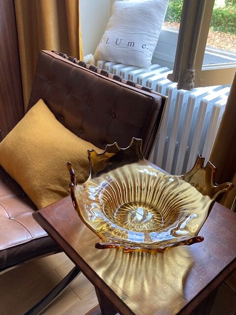 Dish in blown glass vintage