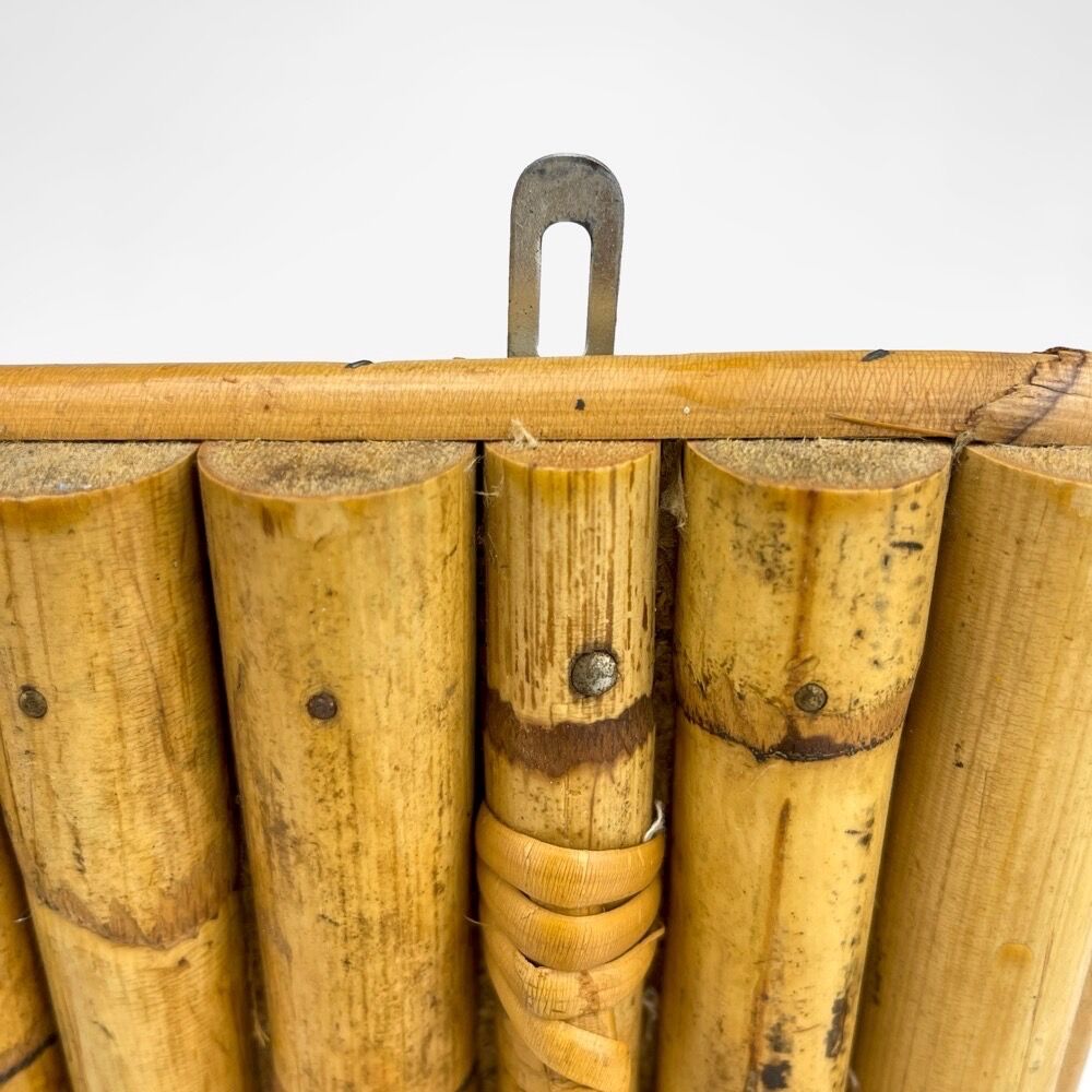 Bamboo and rattan coat racks 50s