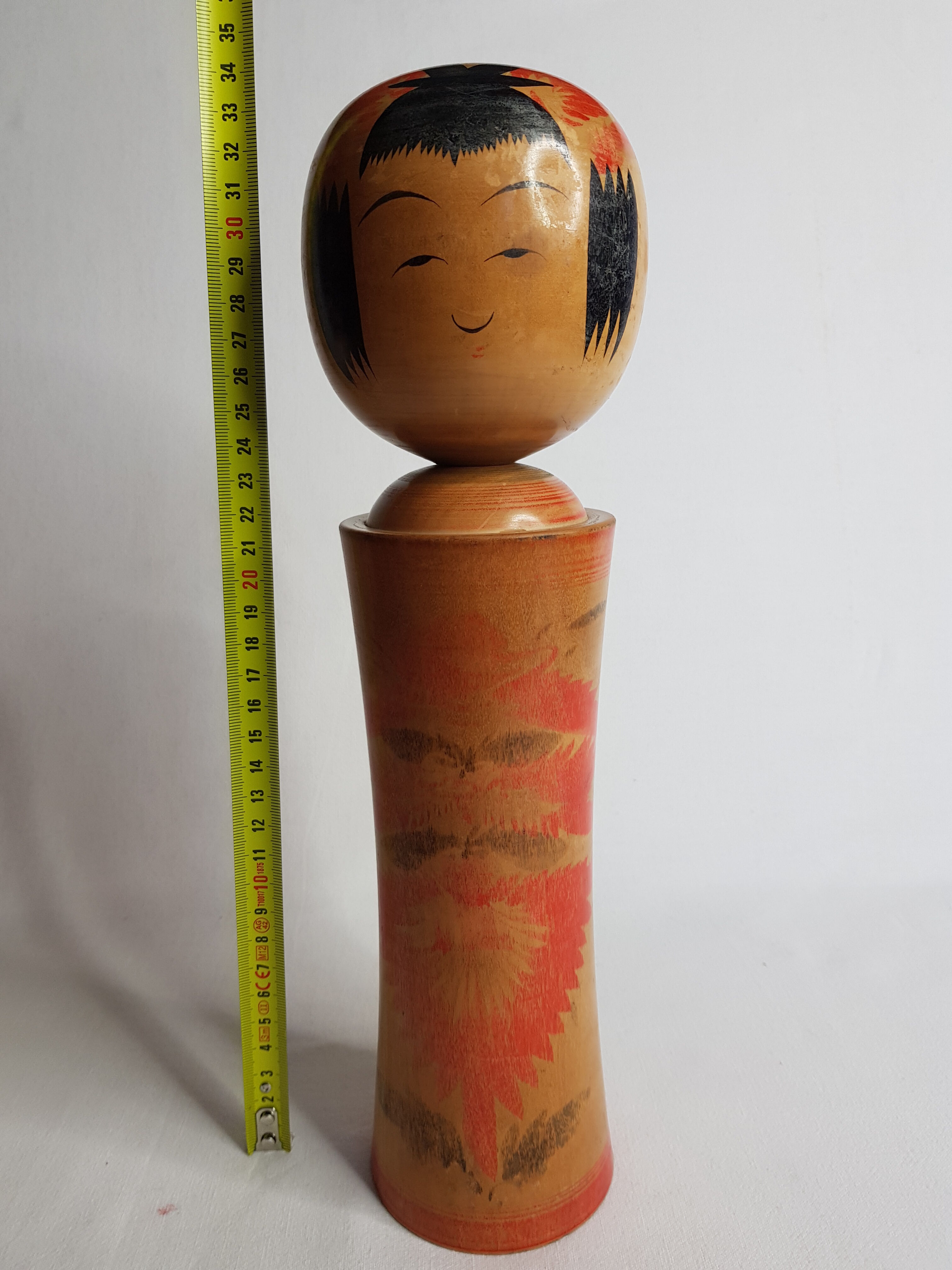 Vintage Kokeshi doll, 34 cm