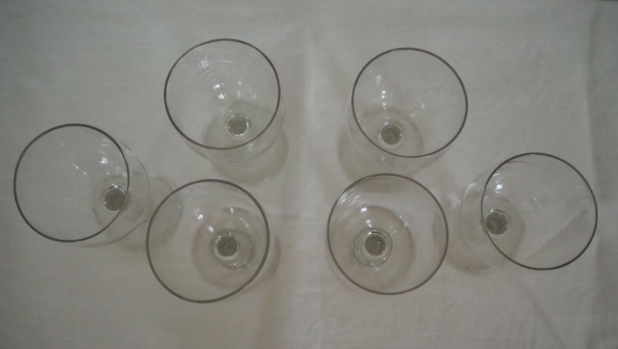 6 old balloon glasses – Bistrot style – XXth century