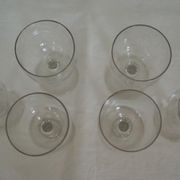 6 old balloon glasses – Bistrot style – XXth century