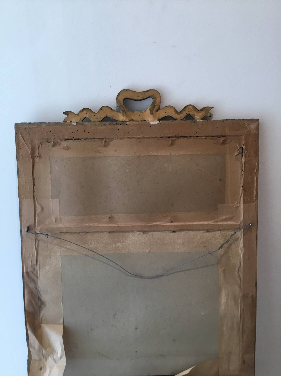 Trumeau / miroir en bois