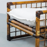 Pair of vintage bamboo armchairs - circa 1950 / 1960