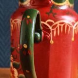 Ancienne cafetière et pot à lait en tôle émaillée