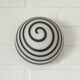 Vintage Sconce Pop Art Black and White  Swirl Glass Wall Lamp Ceiling Light