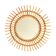 Rattan sun mirror