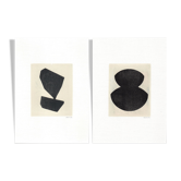 Duo de peinture sur papier • M408 et M431 • signé Eawy
