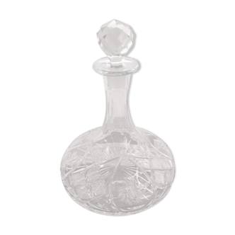 Old decanter crystal carafe