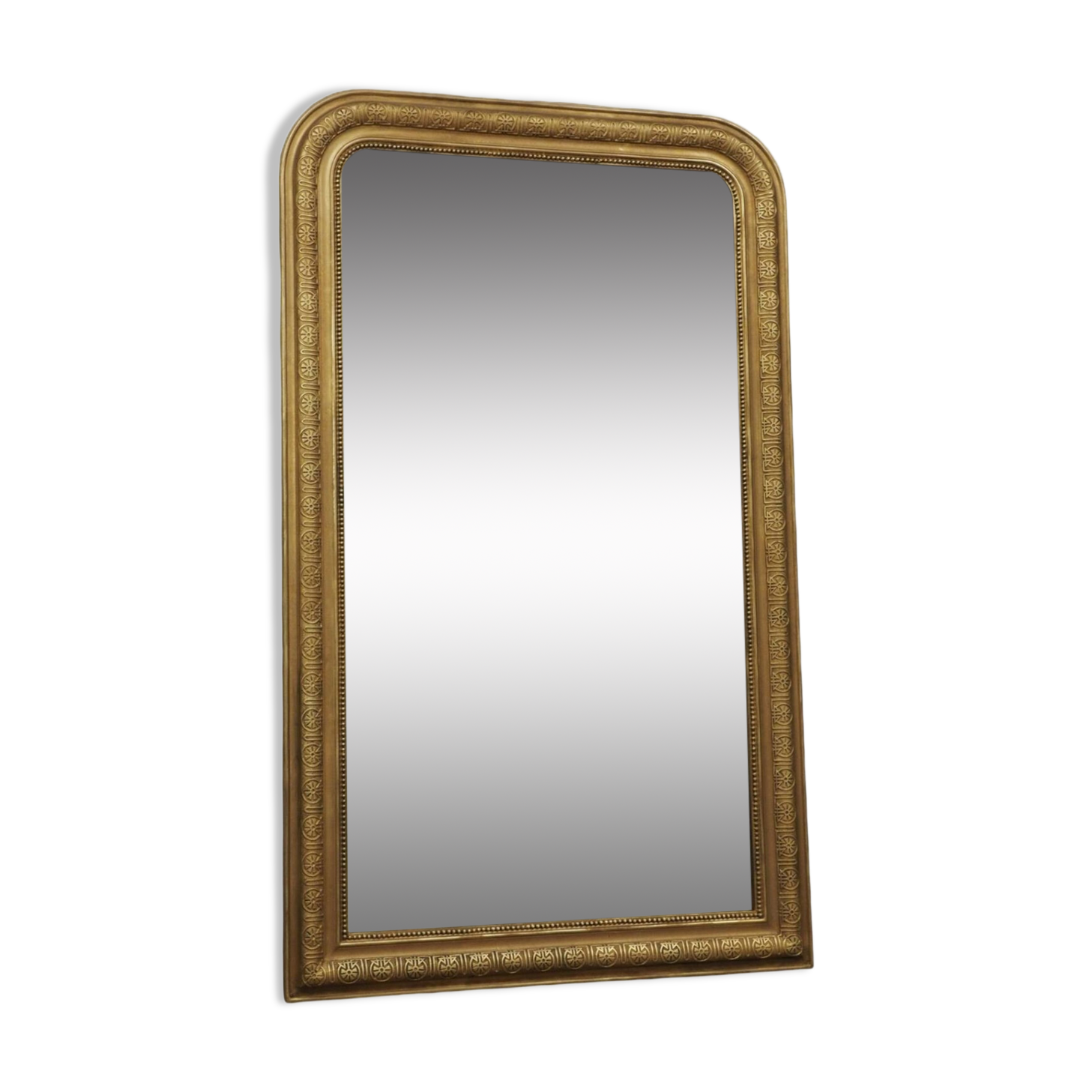 Very large Louis Philippe gilded trumeau mirror