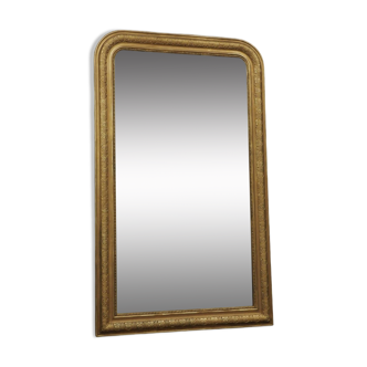Very large Louis Philippe gilded trumeau mirror